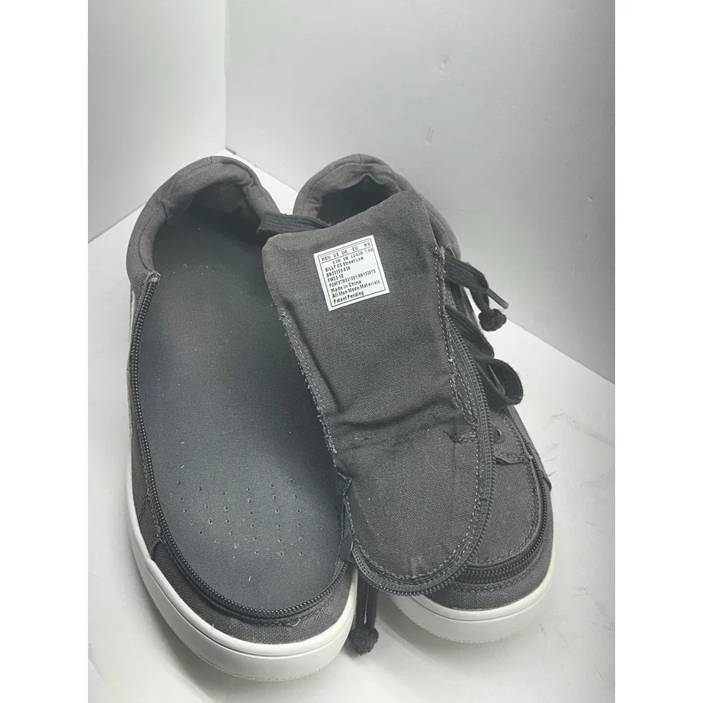 Billy Footwear Zippered Toe Classic Lace Up Low Top Men Sneakers Size 9.5